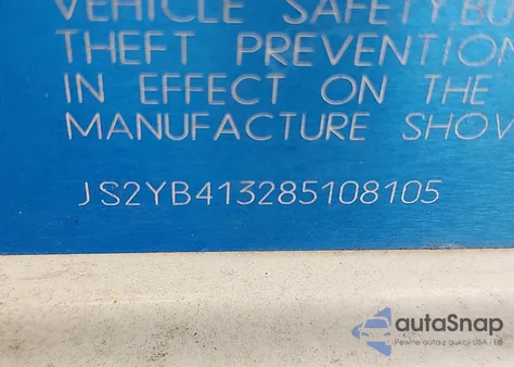 2008 Suzuki Sx4 Convenience/Touring из США, поврежденный, VIN JS2YB413285108105